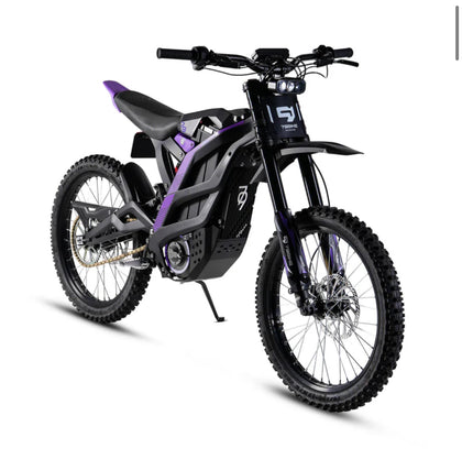 79Bike Falcon GT high-performance electric dirt bike side view on white background