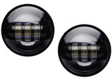 VisionPRO 8700BP Black 4.5" LED Passing Lamp Kit for Harley Davidson and Others "PAIR"