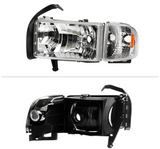 Spyder® - Chrome Factory Style Headlights with Corner Lights.